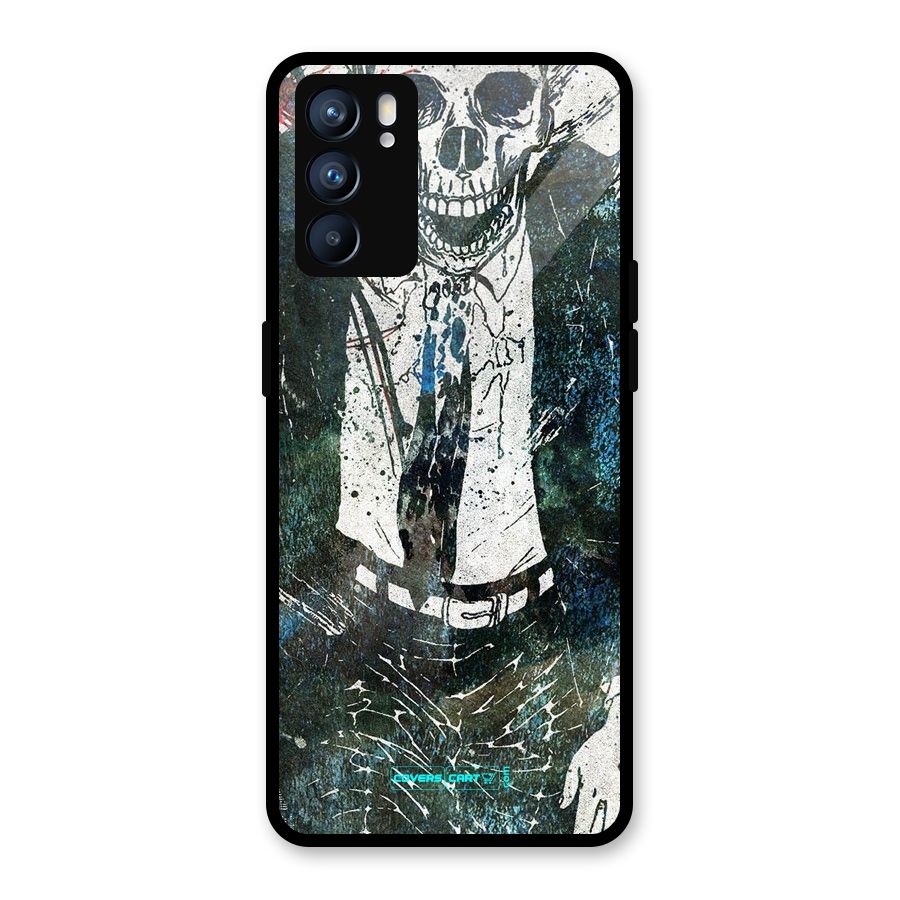Skeleton in a Suit Glass Back Case for Oppo Reno6 5G