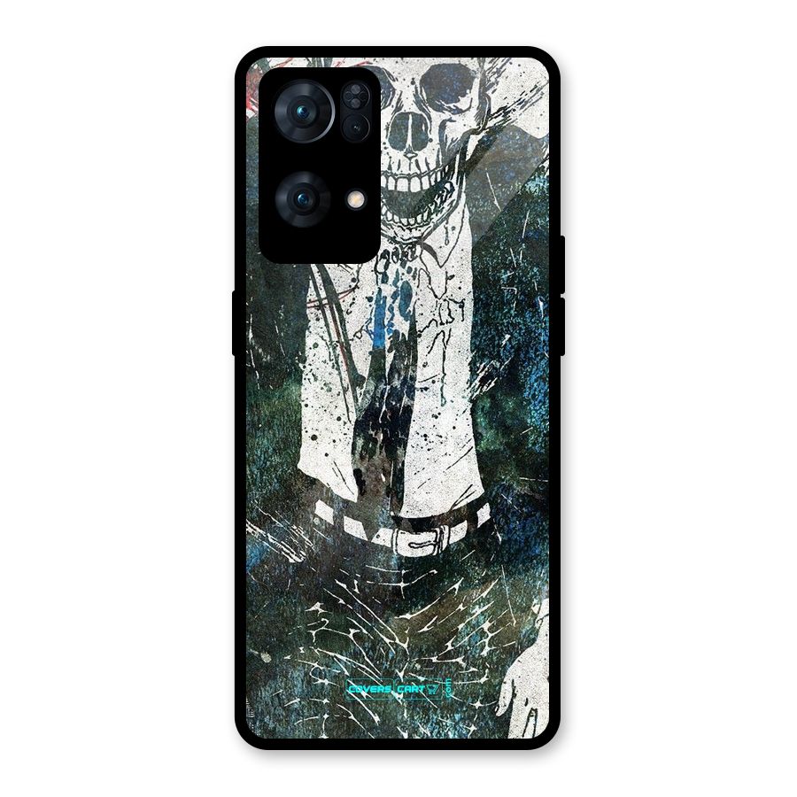 Skeleton in a Suit Glass Back Case for Oppo Reno7 Pro 5G