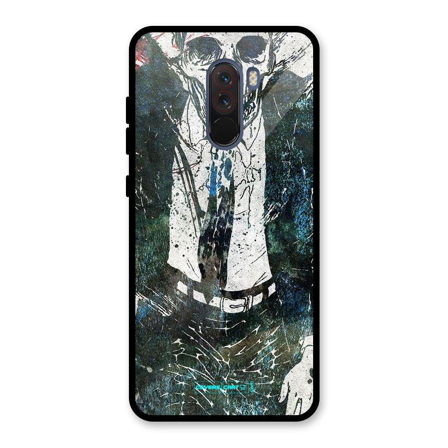 Skeleton in a Suit Glass Back Case for Poco F1
