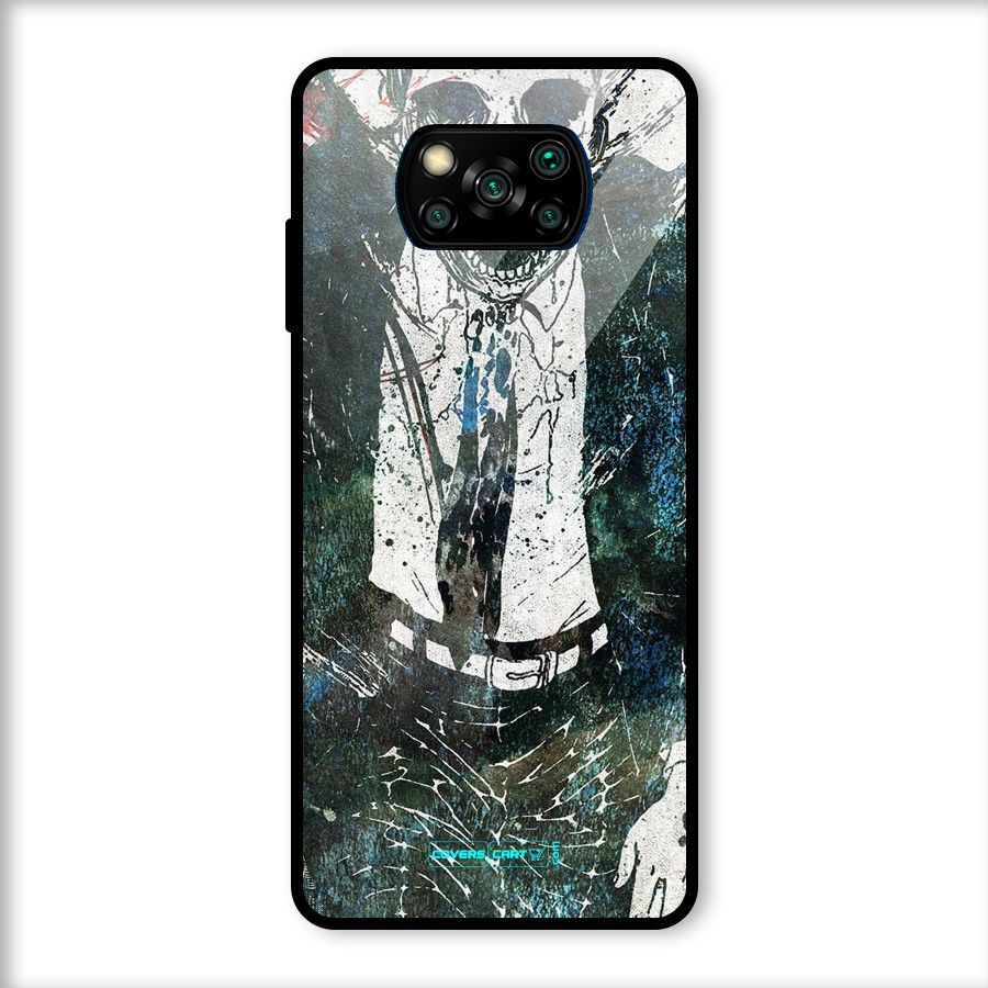 Skeleton in a Suit Glass Back Case for Poco X3