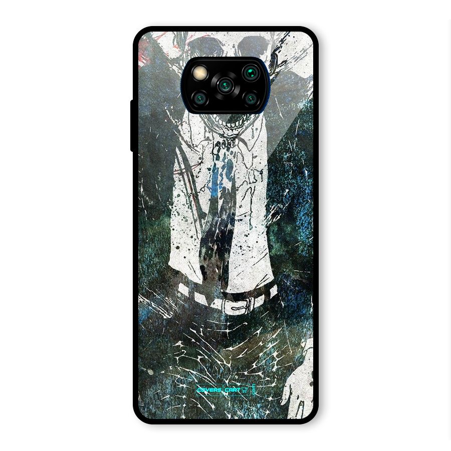 Skeleton in a Suit Glass Back Case for Poco X3 Pro