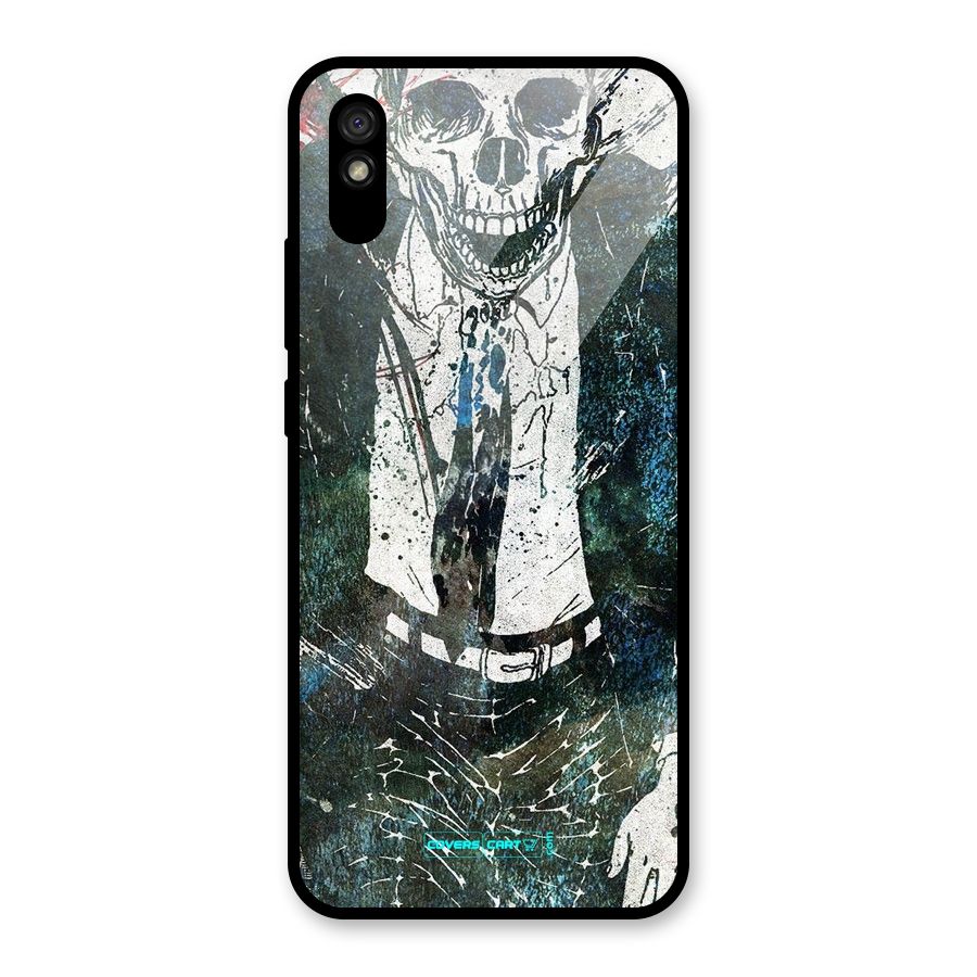 Skeleton in a Suit Glass Back Case for Redmi 9i