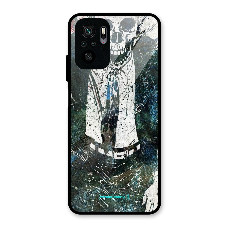Skeleton in a Suit Glass Back Case for Redmi Note 10S