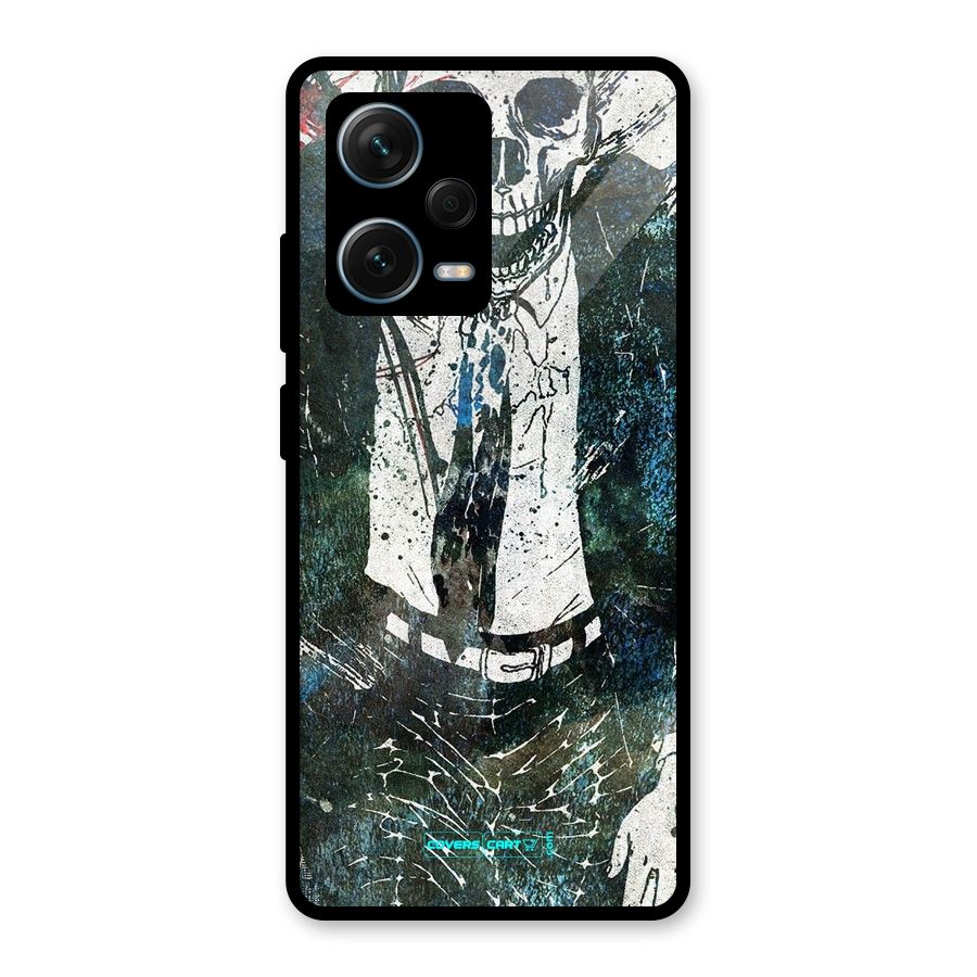 Skeleton in a Suit Glass Back Case for Redmi Note 12 Pro Plus 5G