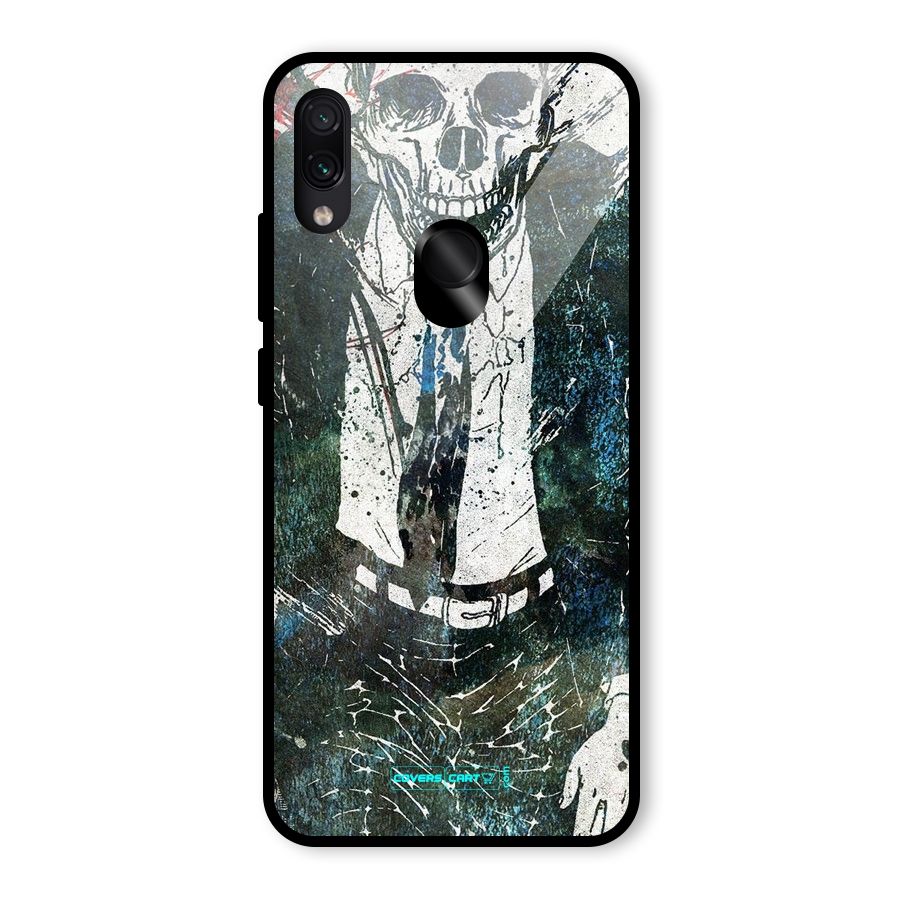 Skeleton in a Suit Glass Back Case for Redmi Note 7