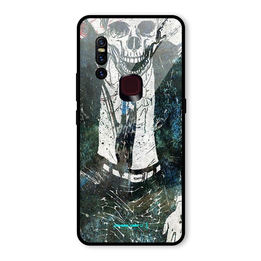 Skeleton in a Suit Glass Back Case for Vivo V15