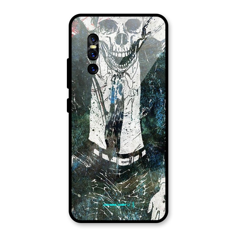 Skeleton in a Suit Glass Back Case for Vivo V15 Pro