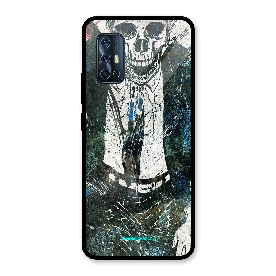 Skeleton in a Suit Glass Back Case for Vivo V17