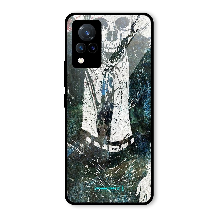 Skeleton in a Suit Glass Back Case for Vivo V21 5G