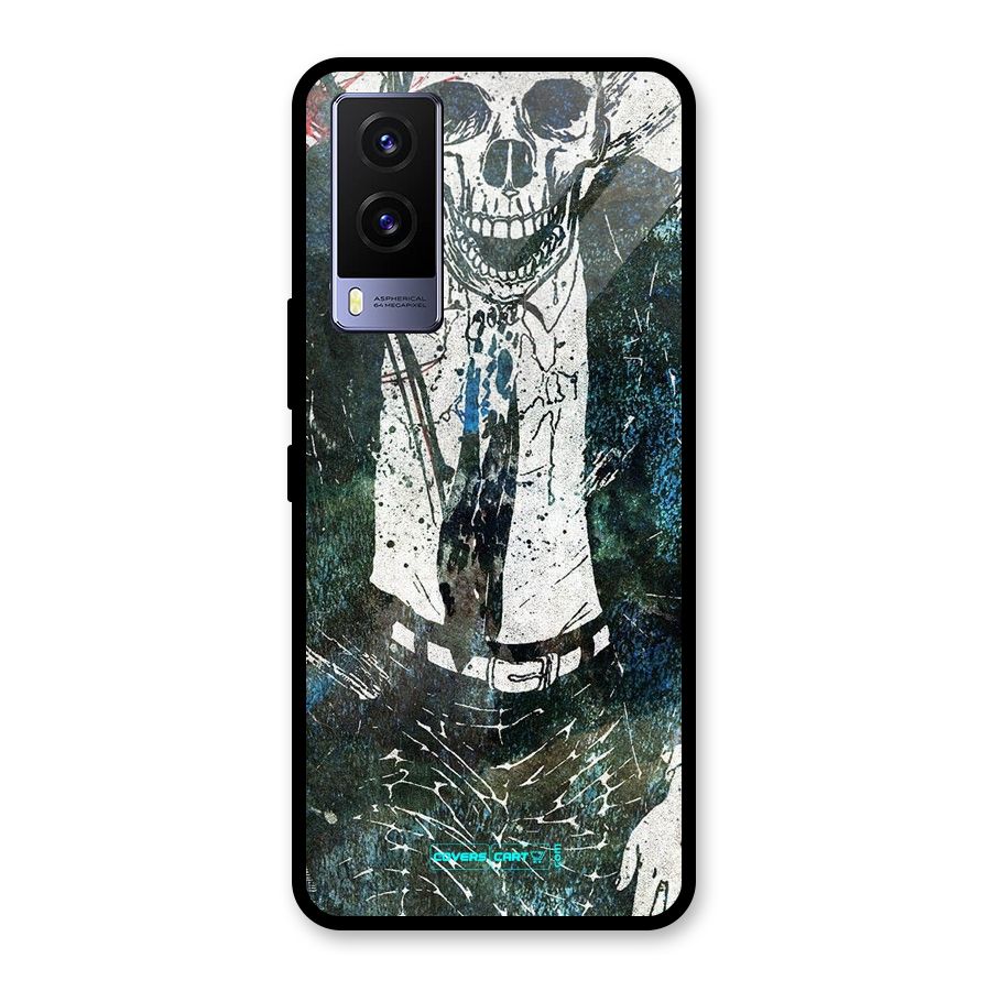 Skeleton in a Suit Glass Back Case for Vivo V21e 5G