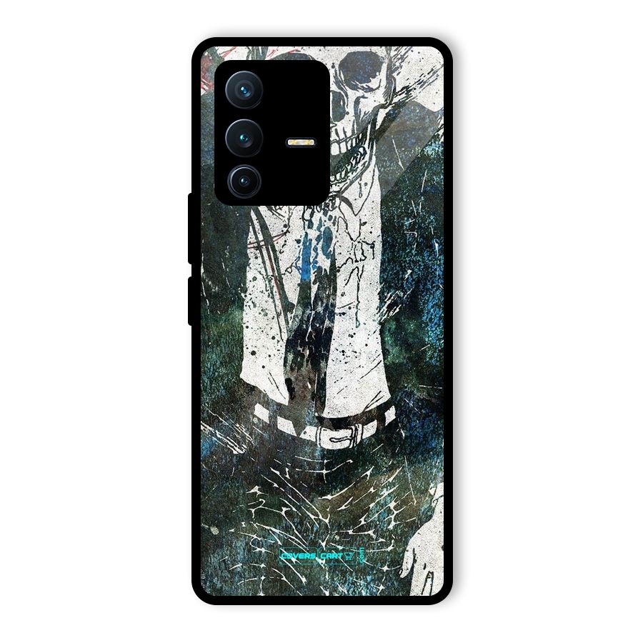 Skeleton in a Suit Glass Back Case for Vivo V23 Pro