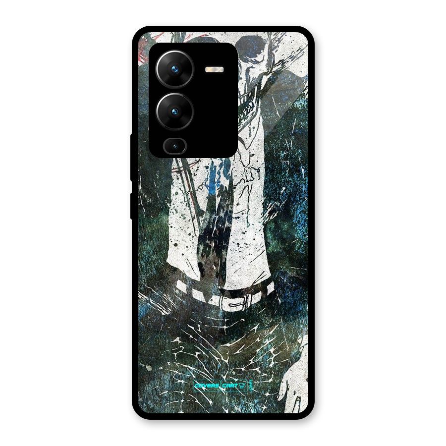 Skeleton in a Suit Glass Back Case for Vivo V25 Pro