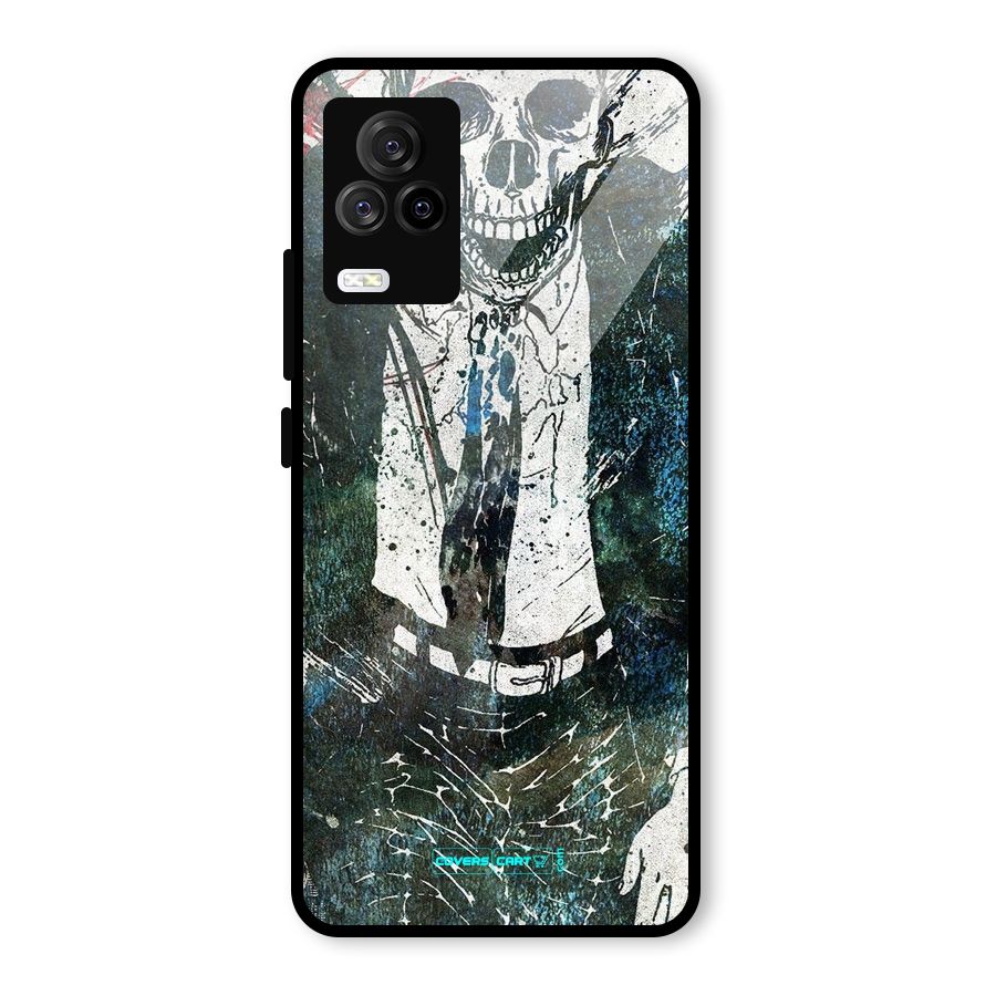 Skeleton in a Suit Glass Back Case for Vivo iQOO 7 Legend 5G