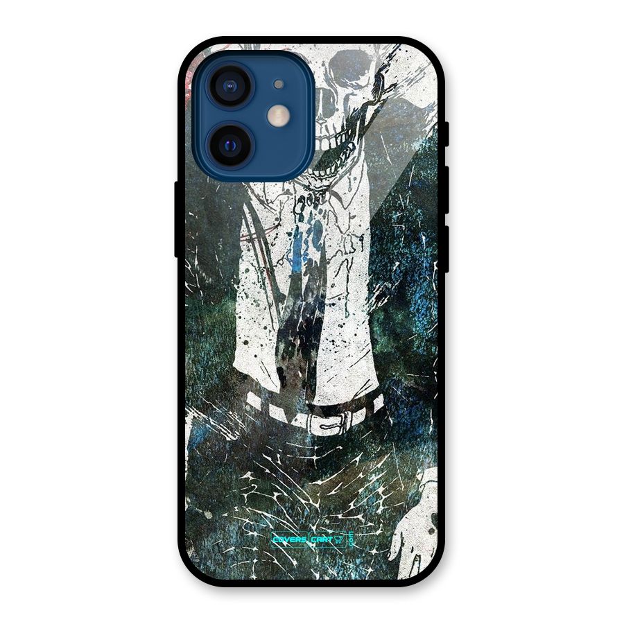 Skeleton in a Suit Glass Back Case for iPhone 12 Mini