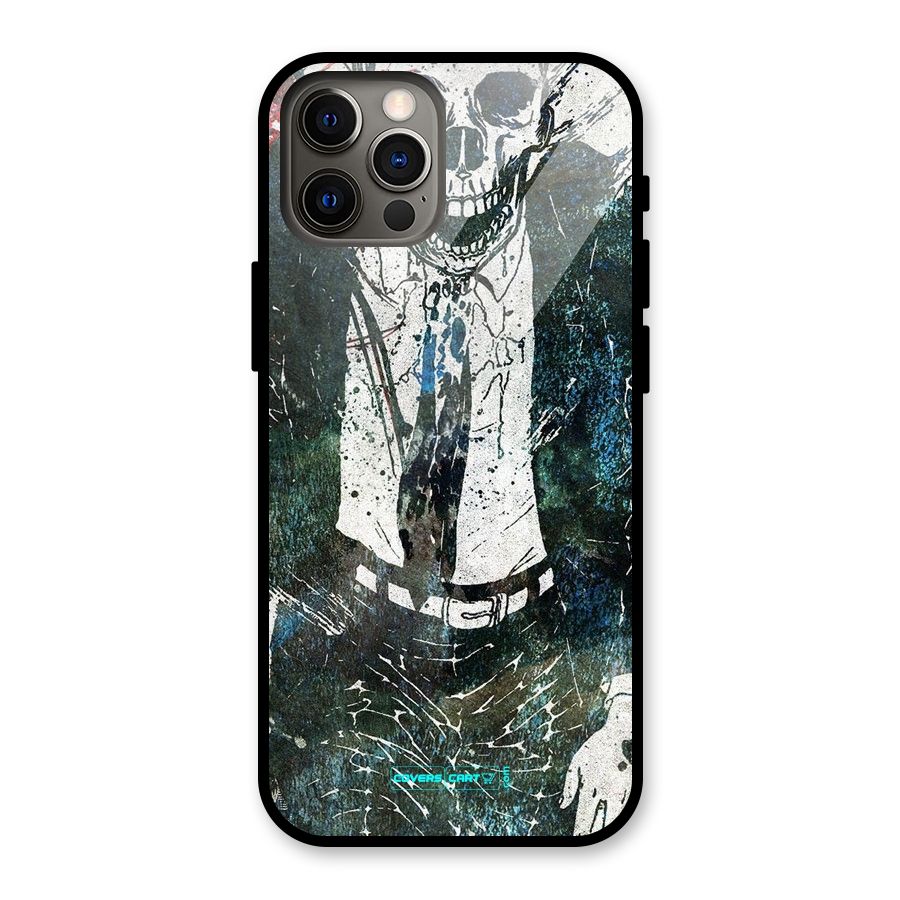 Skeleton in a Suit Glass Back Case for iPhone 12 Pro