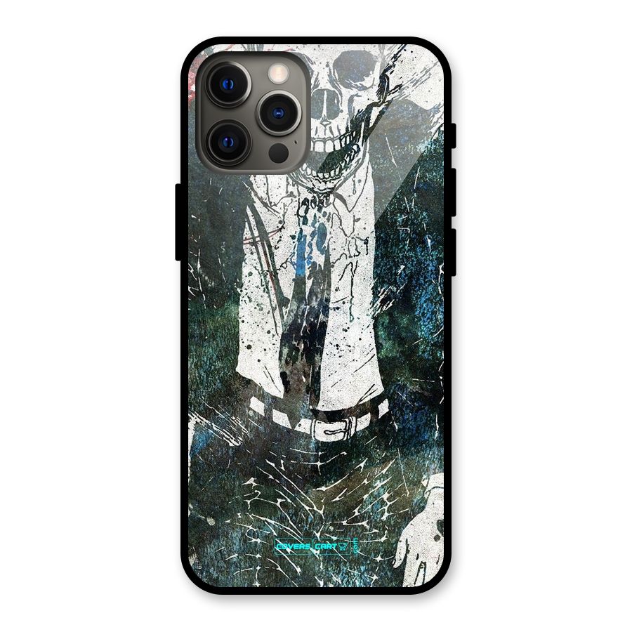 Skeleton in a Suit Glass Back Case for iPhone 12 Pro Max