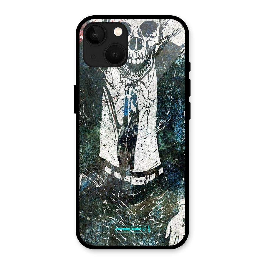 Skeleton in a Suit Glass Back Case for iPhone 13