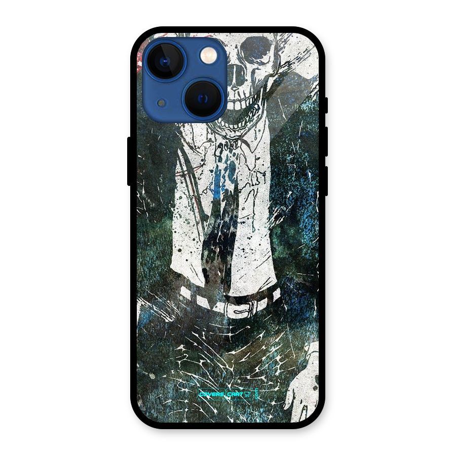 Skeleton in a Suit Glass Back Case for iPhone 13 Mini
