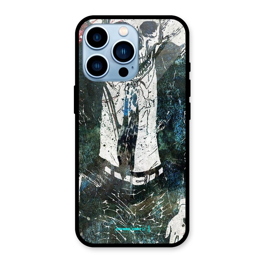 Skeleton in a Suit Glass Back Case for iPhone 13 Pro