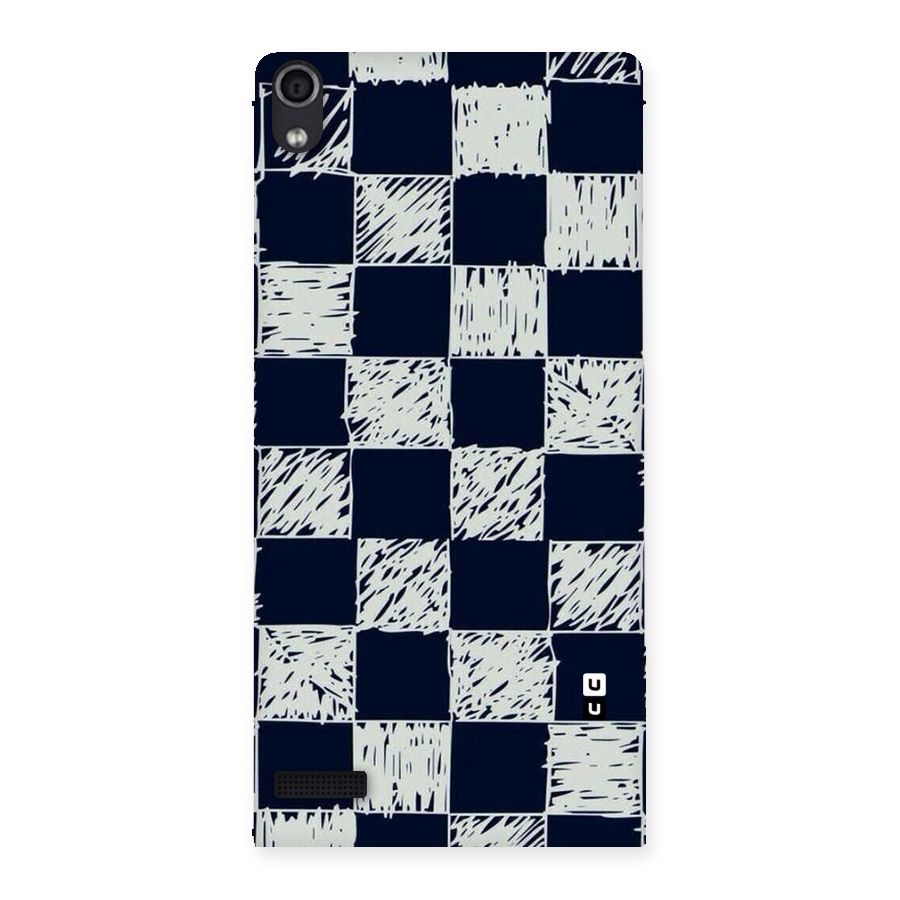 Sketchy Check Design Back Case for Ascend P6