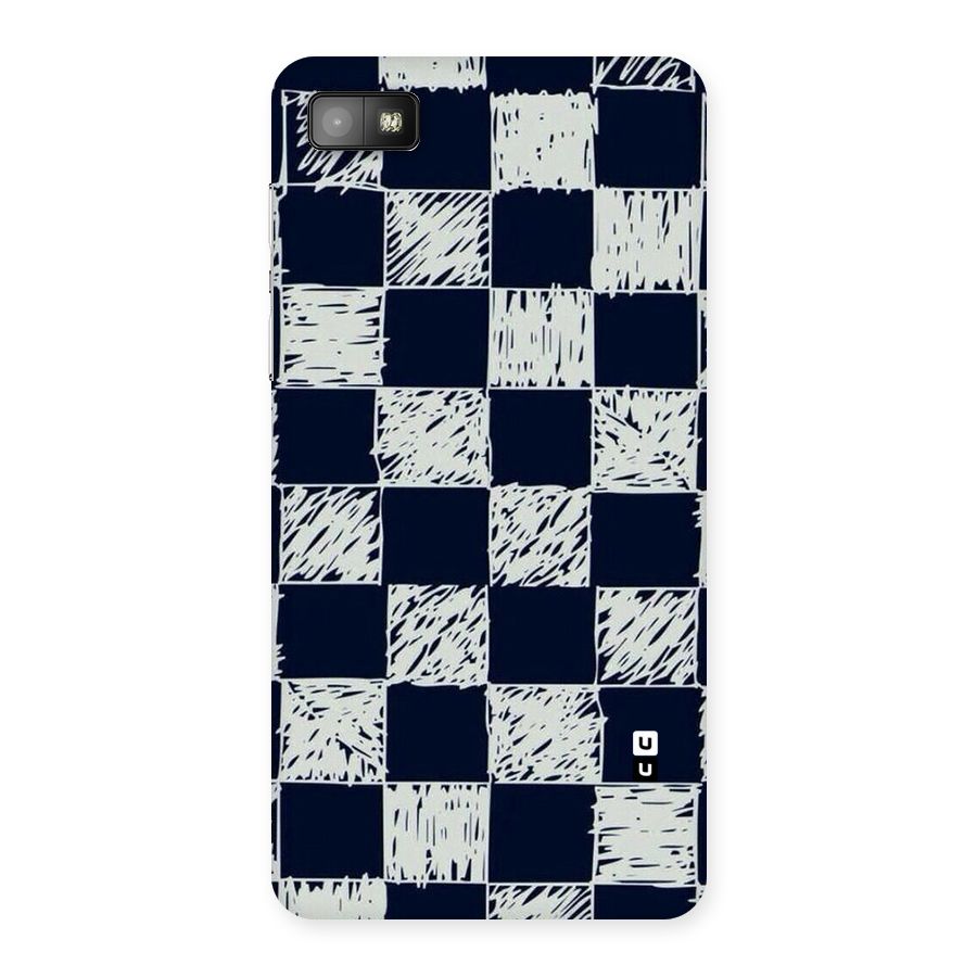 Sketchy Check Design Back Case for Blackberry Z10