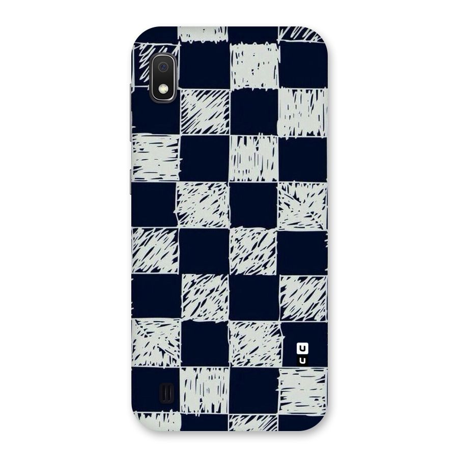 Sketchy Check Design Back Case for Galaxy A10