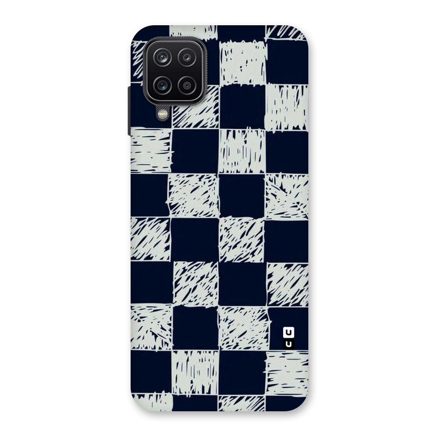 Sketchy Check Design Back Case for Galaxy A12
