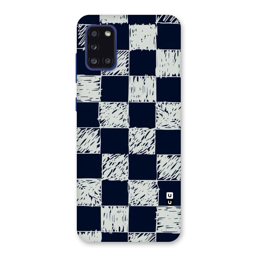 Sketchy Check Design Back Case for Galaxy A31