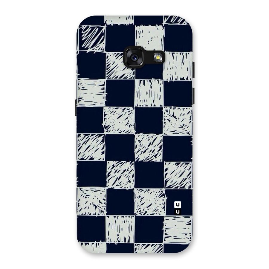 Sketchy Check Design Back Case for Galaxy A3 (2017)