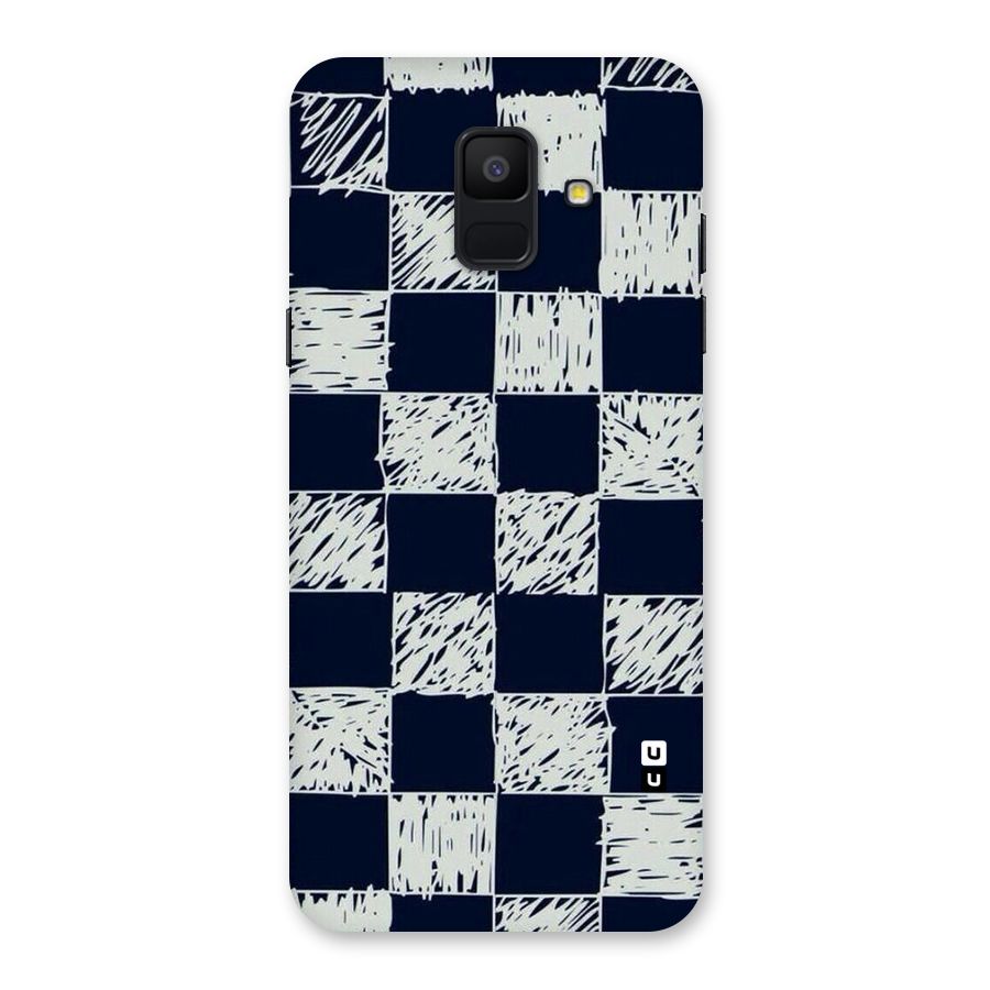 Sketchy Check Design Back Case for Galaxy A6 (2018)