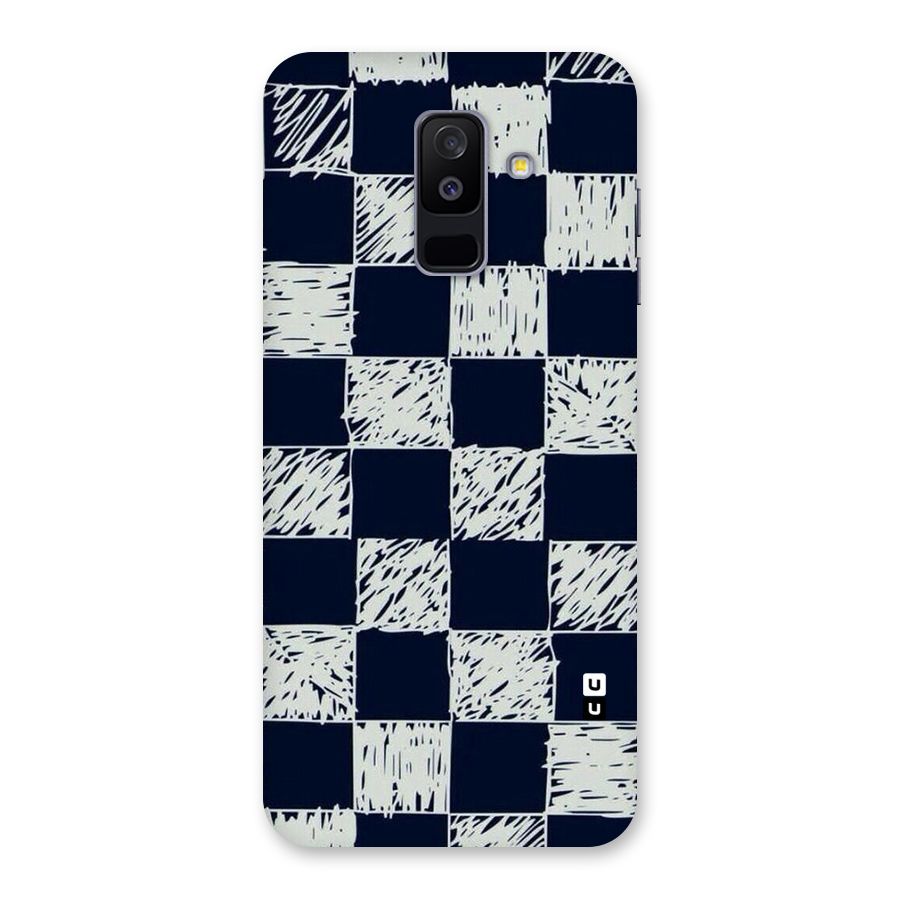 Sketchy Check Design Back Case for Galaxy A6 Plus