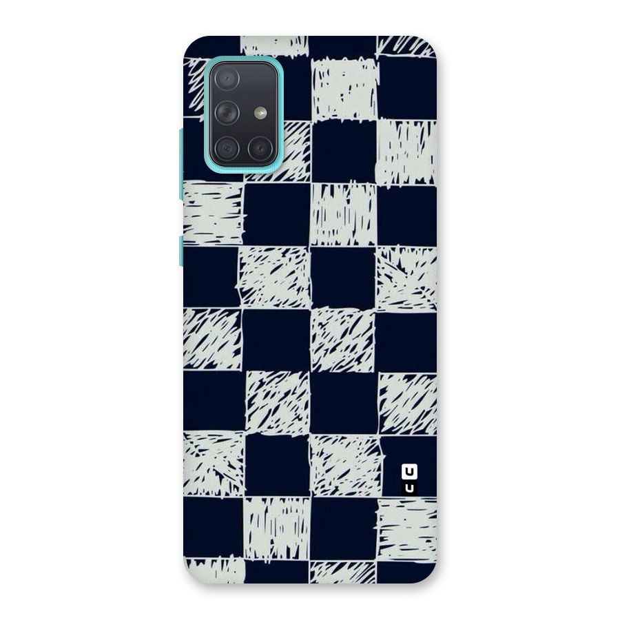 Sketchy Check Design Back Case for Galaxy A71