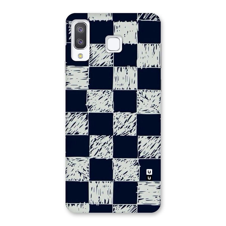 Sketchy Check Design Back Case for Galaxy A8 Star