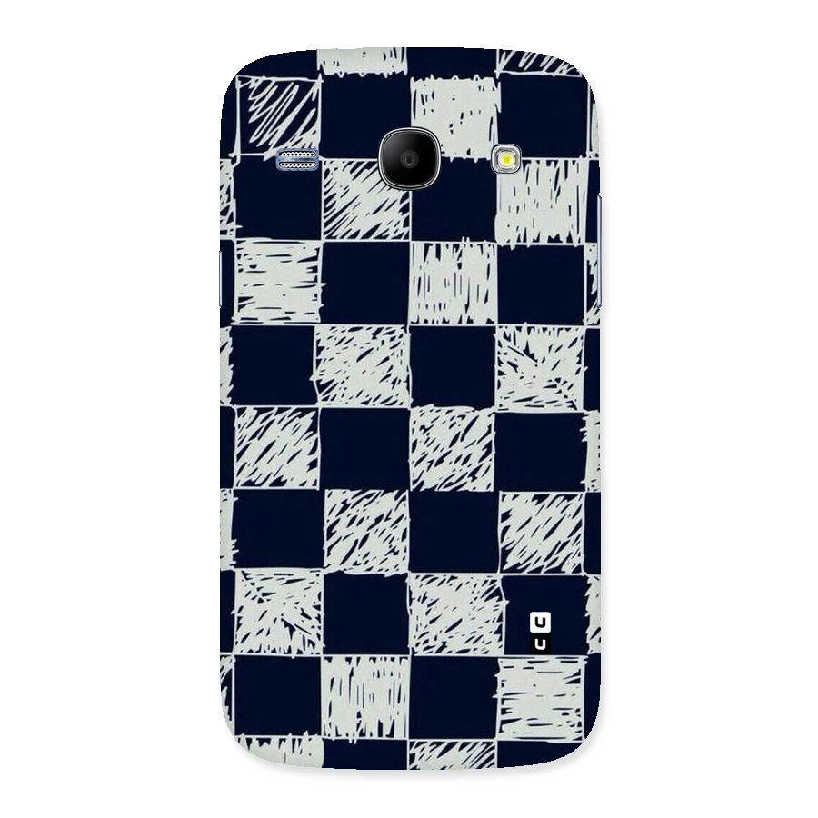Sketchy Check Design Back Case for Galaxy Core