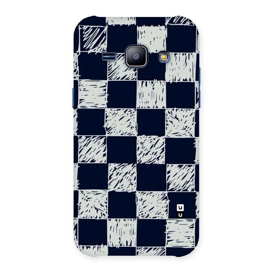 Sketchy Check Design Back Case for Galaxy J1
