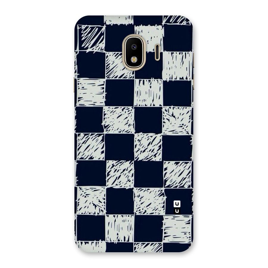 Sketchy Check Design Back Case for Galaxy J4