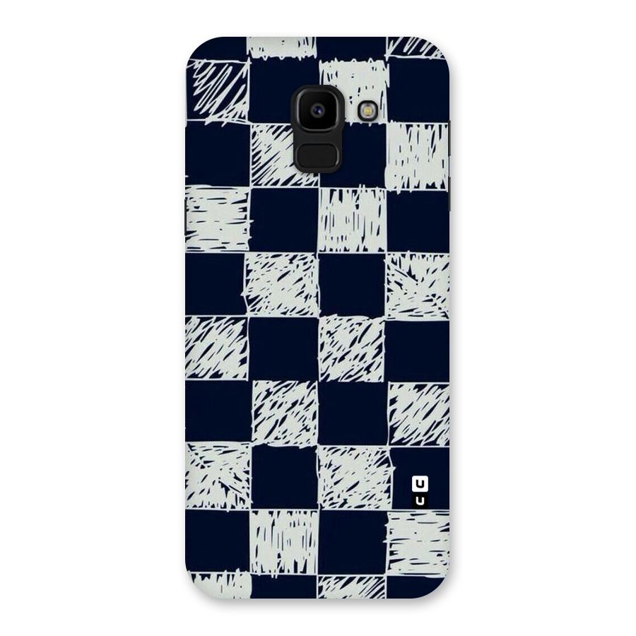 Sketchy Check Design Back Case for Galaxy J6