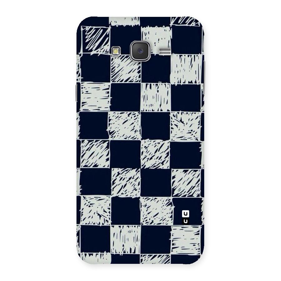 Sketchy Check Design Back Case for Galaxy J7
