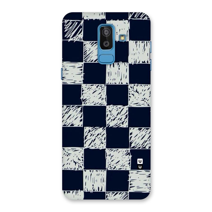 Sketchy Check Design Back Case for Galaxy J8