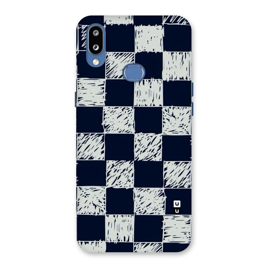 Sketchy Check Design Back Case for Galaxy M01s