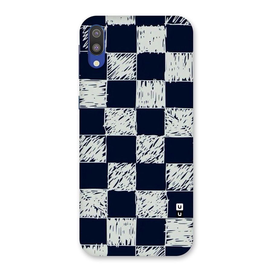 Sketchy Check Design Back Case for Galaxy M10