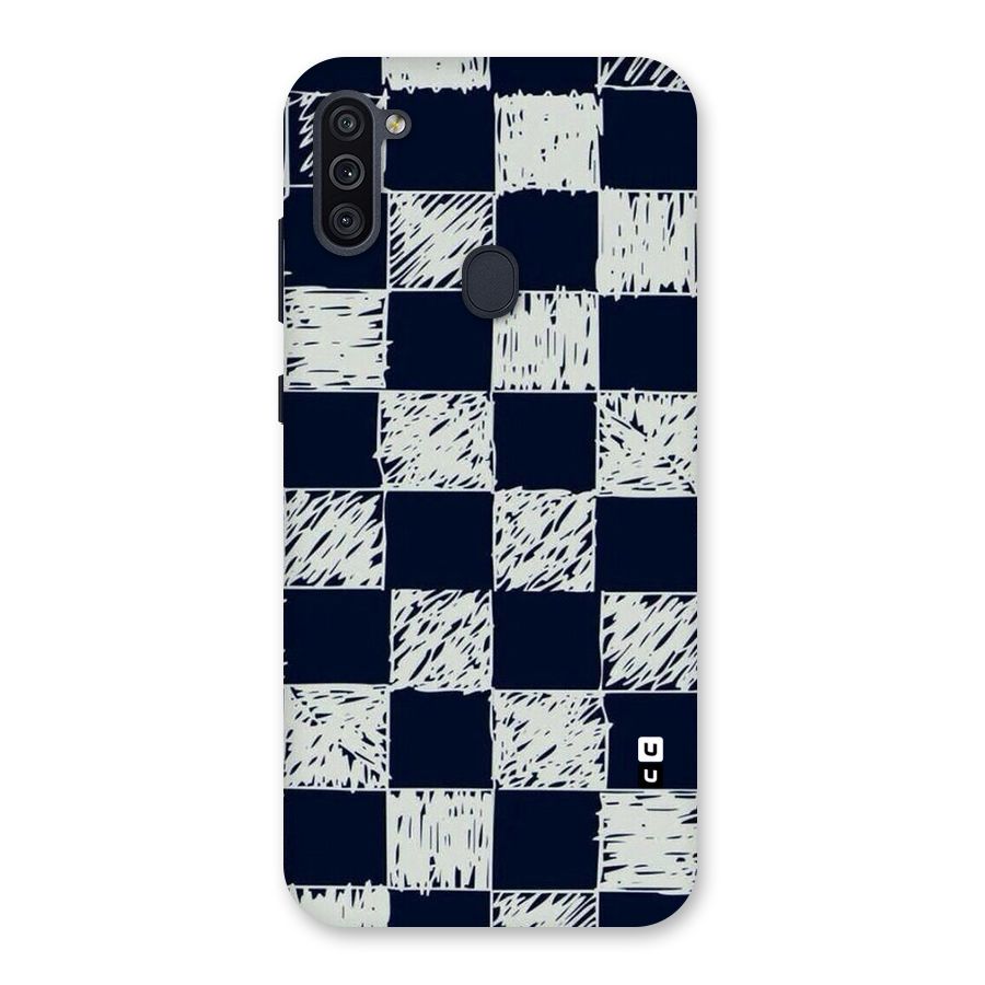 Sketchy Check Design Back Case for Galaxy M11
