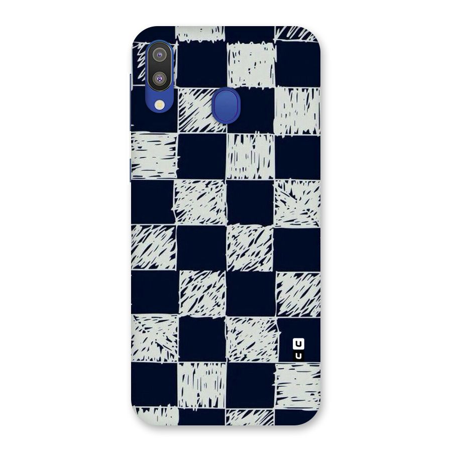 Sketchy Check Design Back Case for Galaxy M20