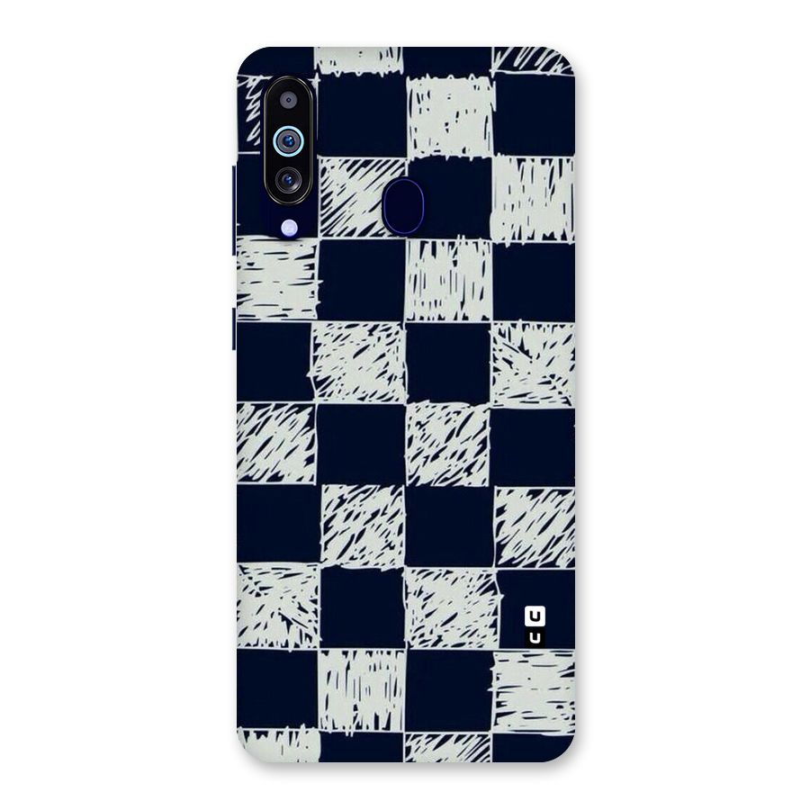 Sketchy Check Design Back Case for Galaxy M40