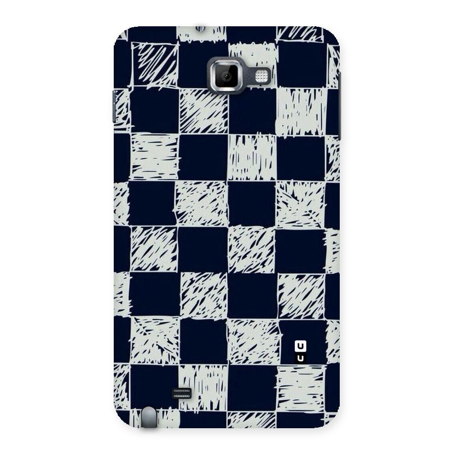 Sketchy Check Design Back Case for Galaxy Note