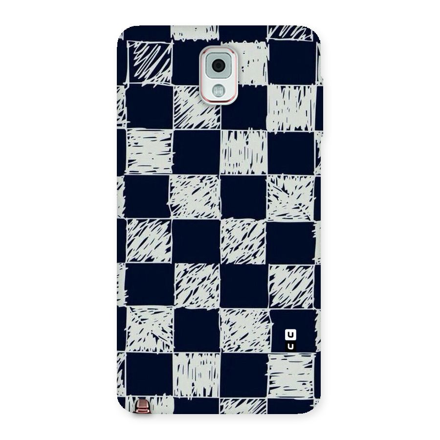 Sketchy Check Design Back Case for Galaxy Note 3