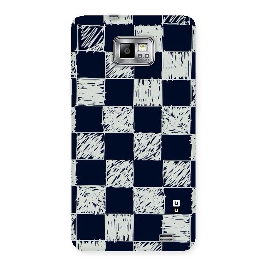 Sketchy Check Design Back Case for Galaxy S2