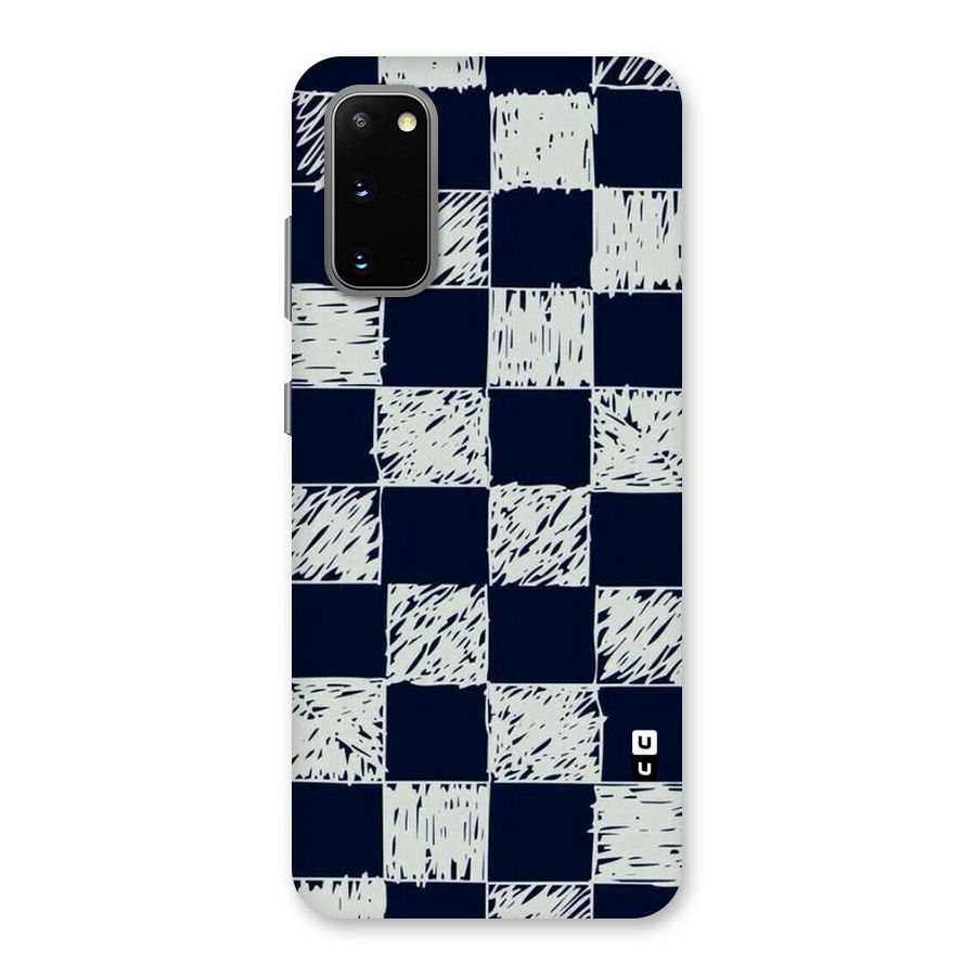 Sketchy Check Design Back Case for Galaxy S20