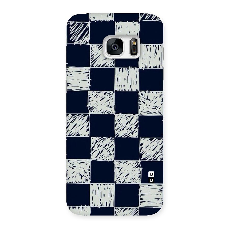Sketchy Check Design Back Case for Galaxy S7 Edge