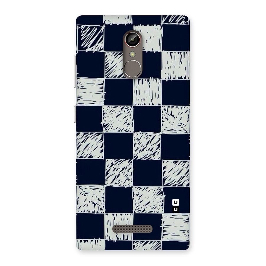 Sketchy Check Design Back Case for Gionee S6s